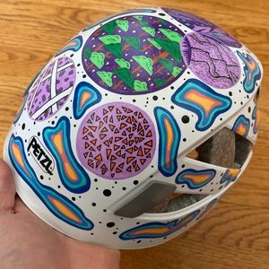 Petzl Boreo helmet with custom artwork